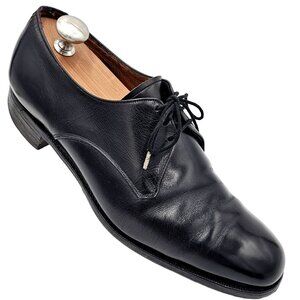 Vintage Crockett & Jones Woodstock 2 Men 8 Black Leather Dress Shoe Oxford Derby